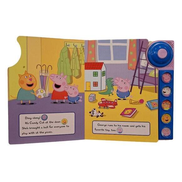Peppa Pig Play-A-Sound Book and Peppa Pig Figure 2.5" - Picture 4 of 7
